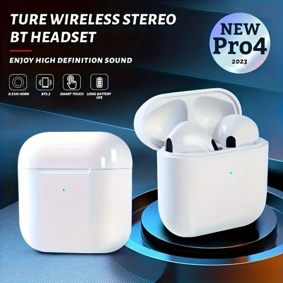 Pro 4 TWS Wireless Earphones - Picture 3 of 8